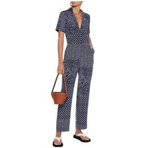 Diane von Furstenberg silk jumpsuit size 2